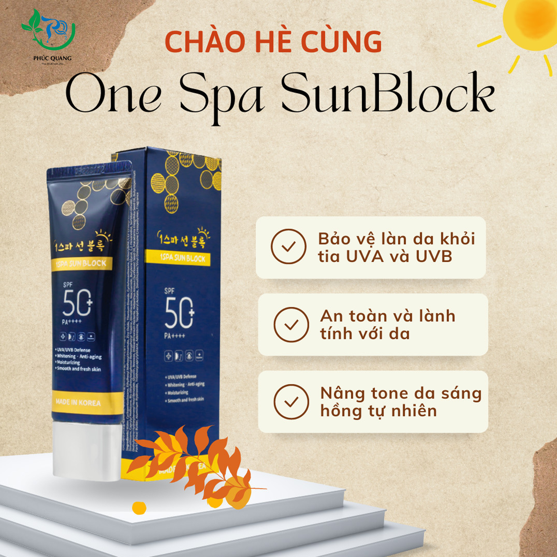 KEM CHỐNG NẮNG ONE SPA SUNBLOCK CREAM